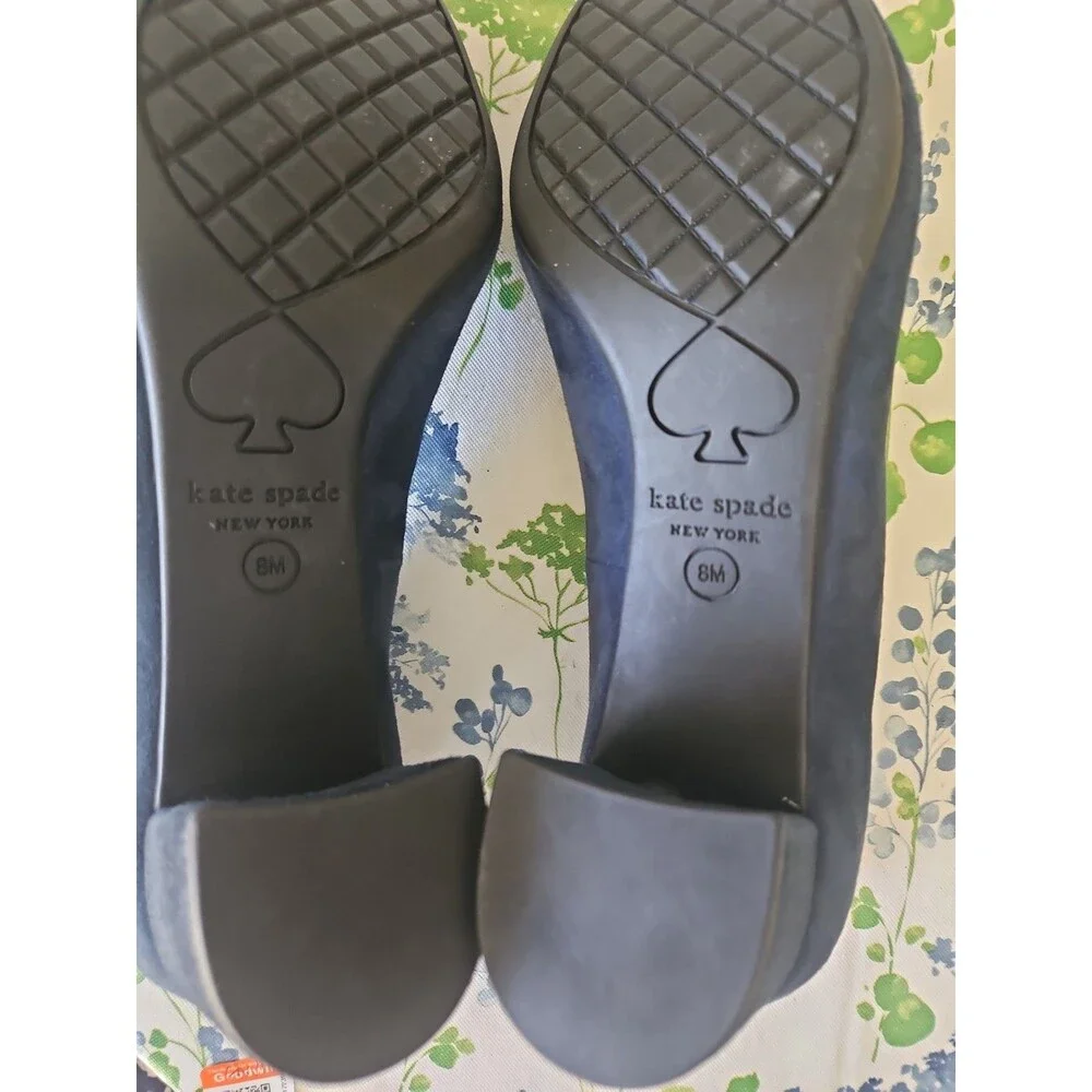 Kate Spade Benice Blue Suede Pumps Size 8.5 NEW